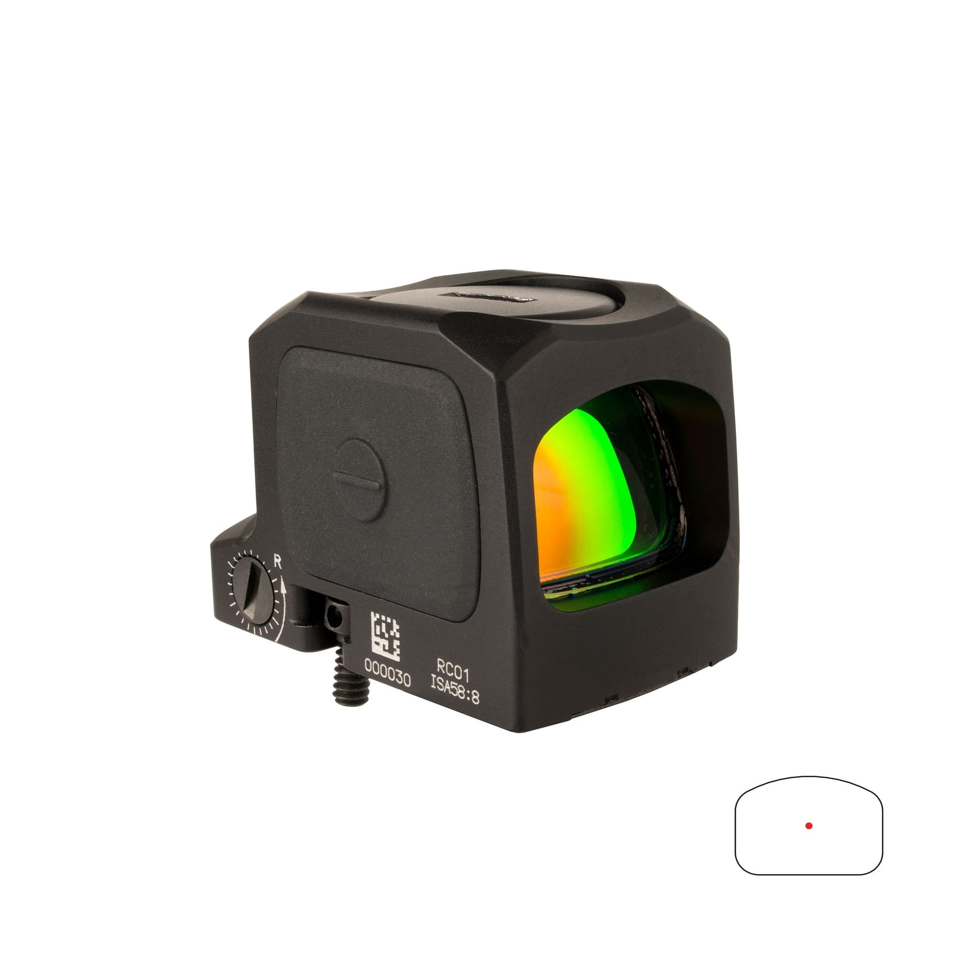 TRIJICON RCR CLOSED EMITTER RED DOT 1X 3.25 MOA DOT