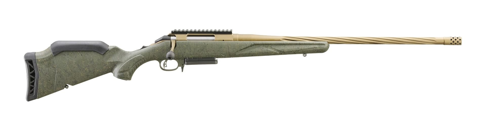 RUGER AMERICAN PREDATOR RIFLE GEN II GREEN SPLATTER / BRONZE 6.5 CREEDMOOR 22" BARREL 3-ROUNDS