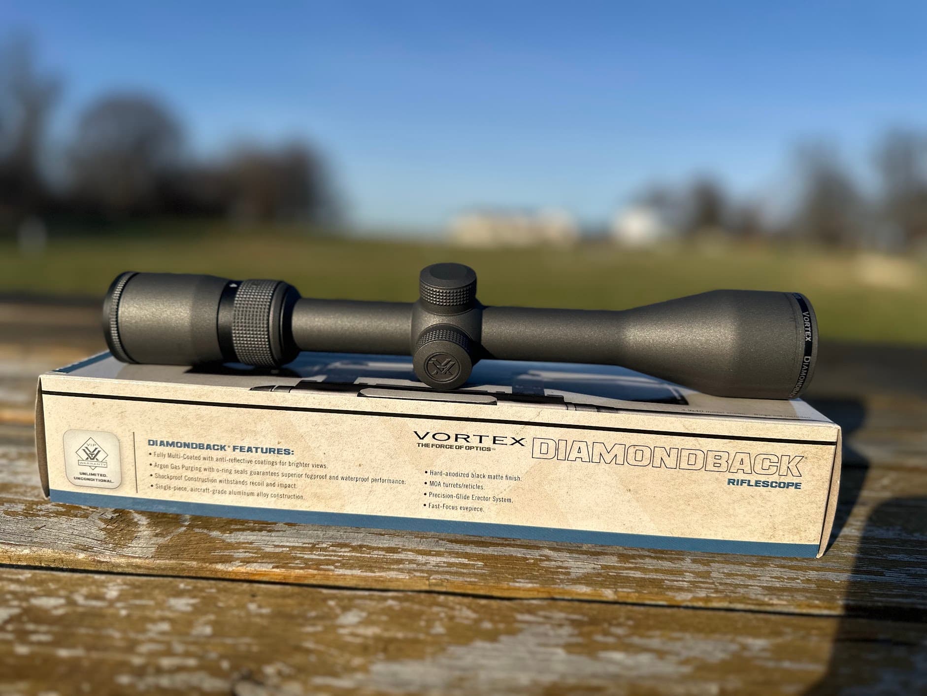 VORTEX DIAMONBACK 4-12X40BDC SCOPE-TUNGSTEN CERAKOTE