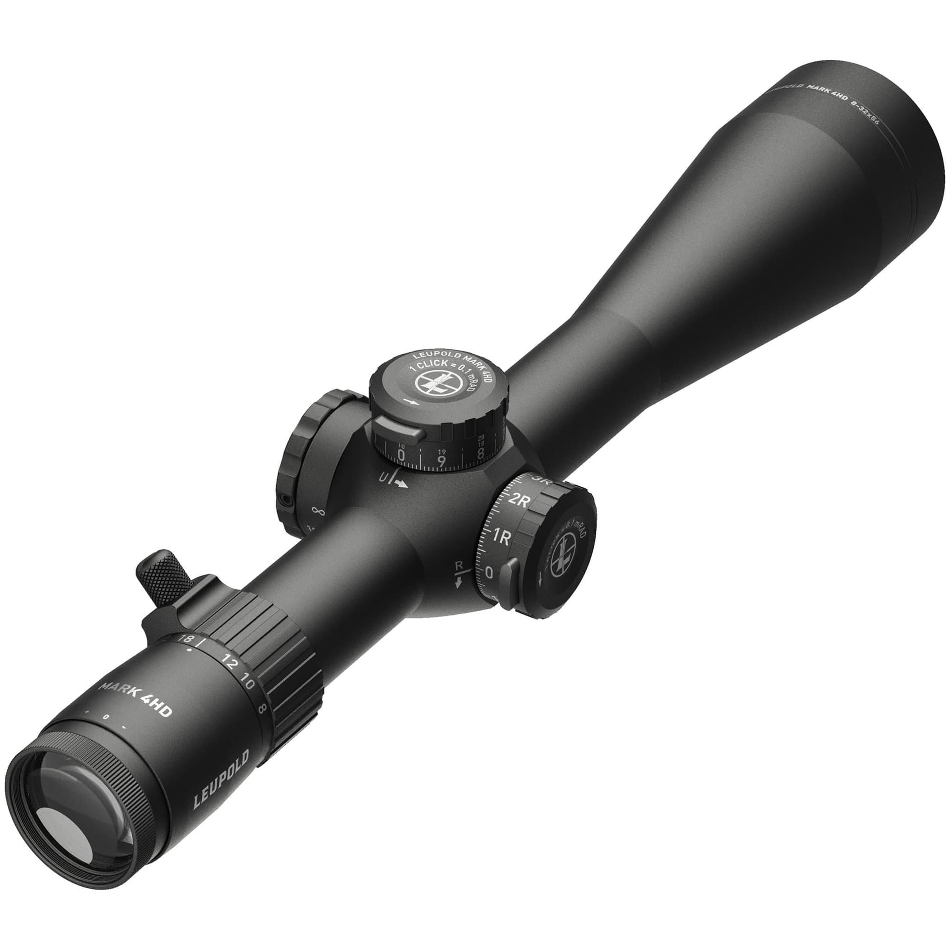 Leupold Mark 4HD, Rifle Scope, 8-32X56mm, 34mm Maintube, Matte Finish, Black, PR3-MIL Reticle, First Focal Plane 183971