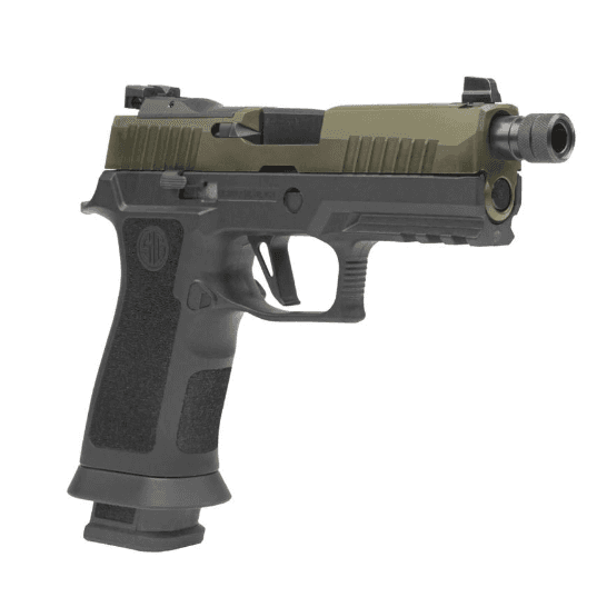 Sig P320 X-Carry Two-Tone Pistol 9mm Moss Green/Gray 21rds Suppressor Ready 4.6"