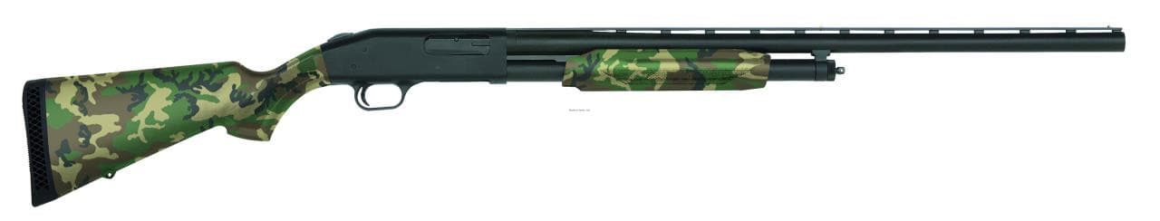 Mossberg 500 12 Gauge 28" 5rd - Woodland Synthetic