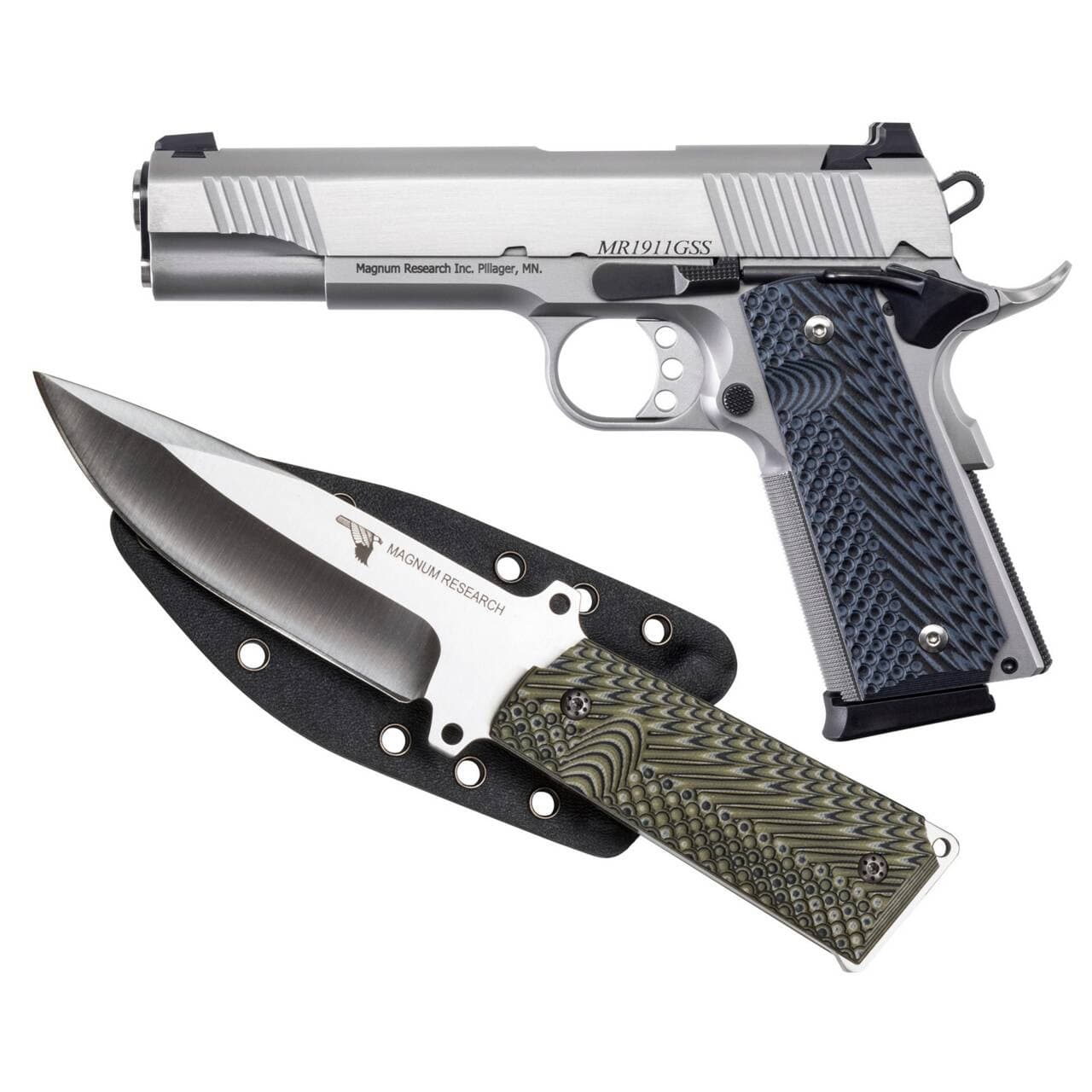 Magnum Research Desert Eagle 1911, .45acp w/knife