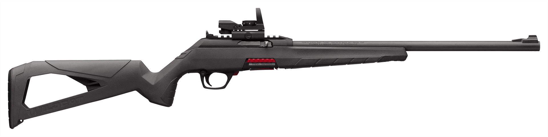 Winchester Wildcat Gray .22 LR 18" Barrel 10-Rounds with Red Dot