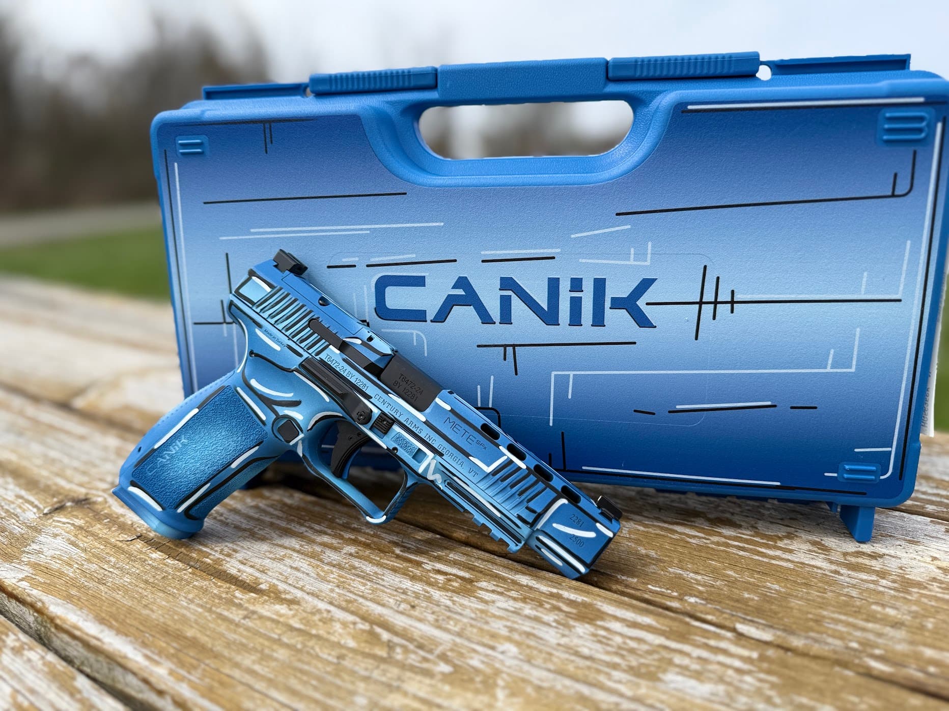 Canik Mete SFX Sketch Blue 9mm 5.2" Barrel 20-Rounds