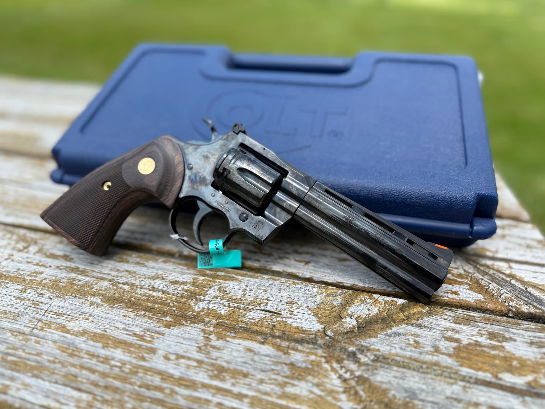 Colt Firearms Python Blued / Walnut .357 Mag / .38 SPL 5" Barrel 6-Rounds