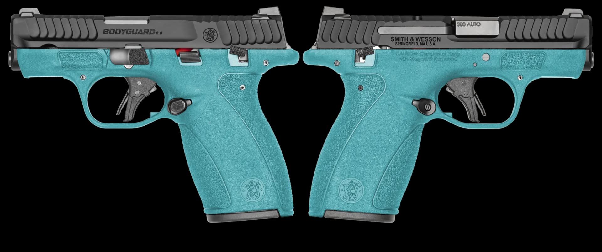 SMITH & WESSON BODYGUARD 2.0 380ACP PISTOL T.S. AZTEC TEAL ORION EXCLUSIVE 1-12RD 1-10RD MAG