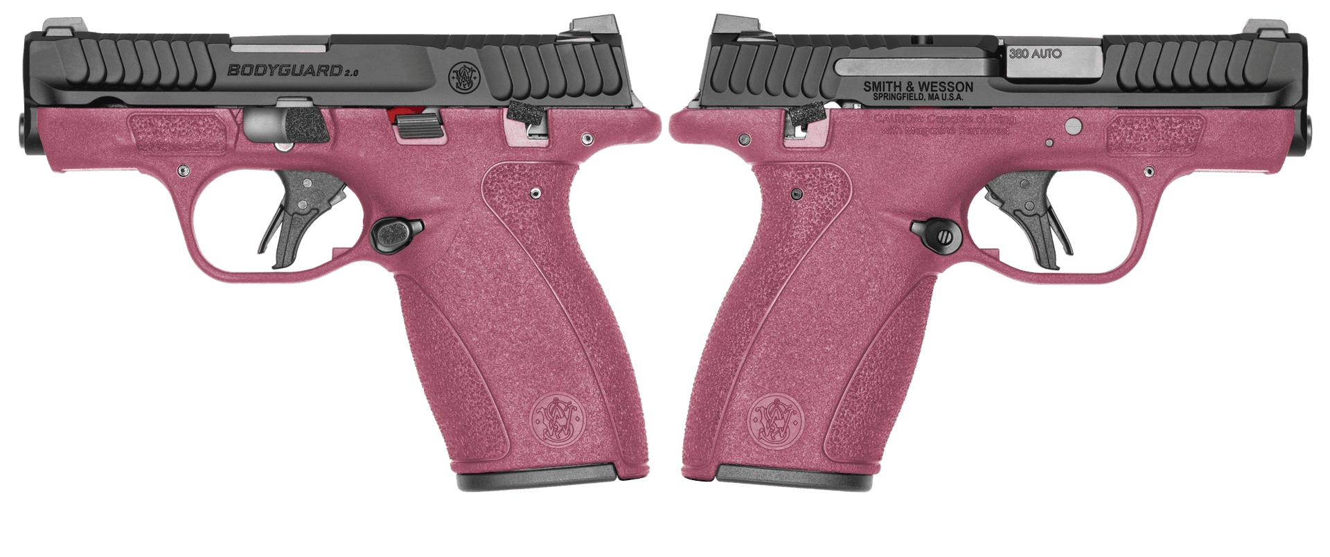 SMITH AND WESSON BODYGUARD 2.0 380ACP PISTOL T.S. CRANBERRY FROST-12RD 1-10RD MAG