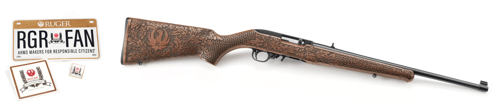 Ruger 10/22 Sporter 18.5 22LR 10rd Rifle, Limited Edition Collector Series Engraved Wood - 31237