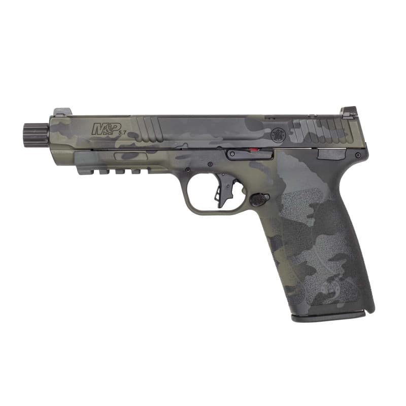 Smith and Wesson M&P 5.7 5.7x28mm 22+1 5in Threaded Barrel Optic Ready - Multicam Black