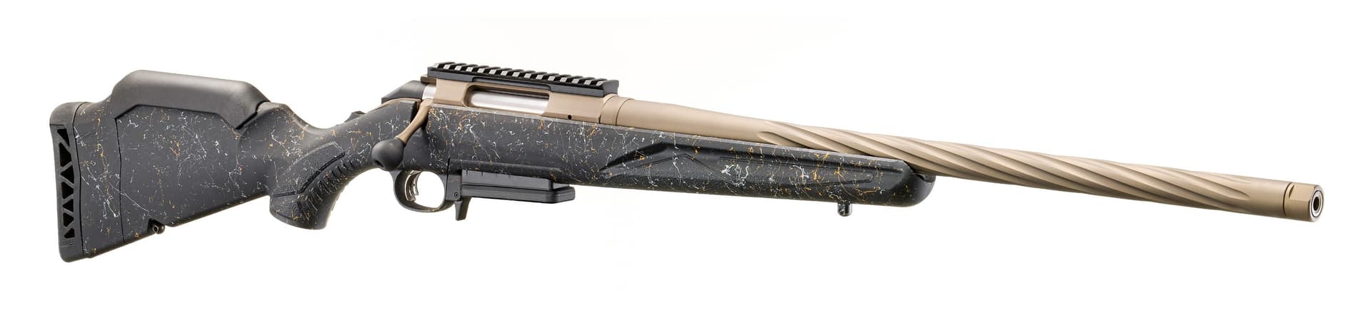 Ruger American Gen 2 Prairie Black Splatter / Bronze 6.5 Creedmoor 20" Barrel 3-Rounds