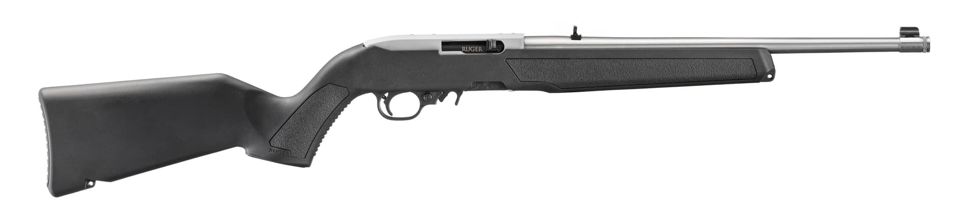 Ruger 10/22 Black / Stainless .22 LR 16.4" Threaded Barrel 10-Rounds