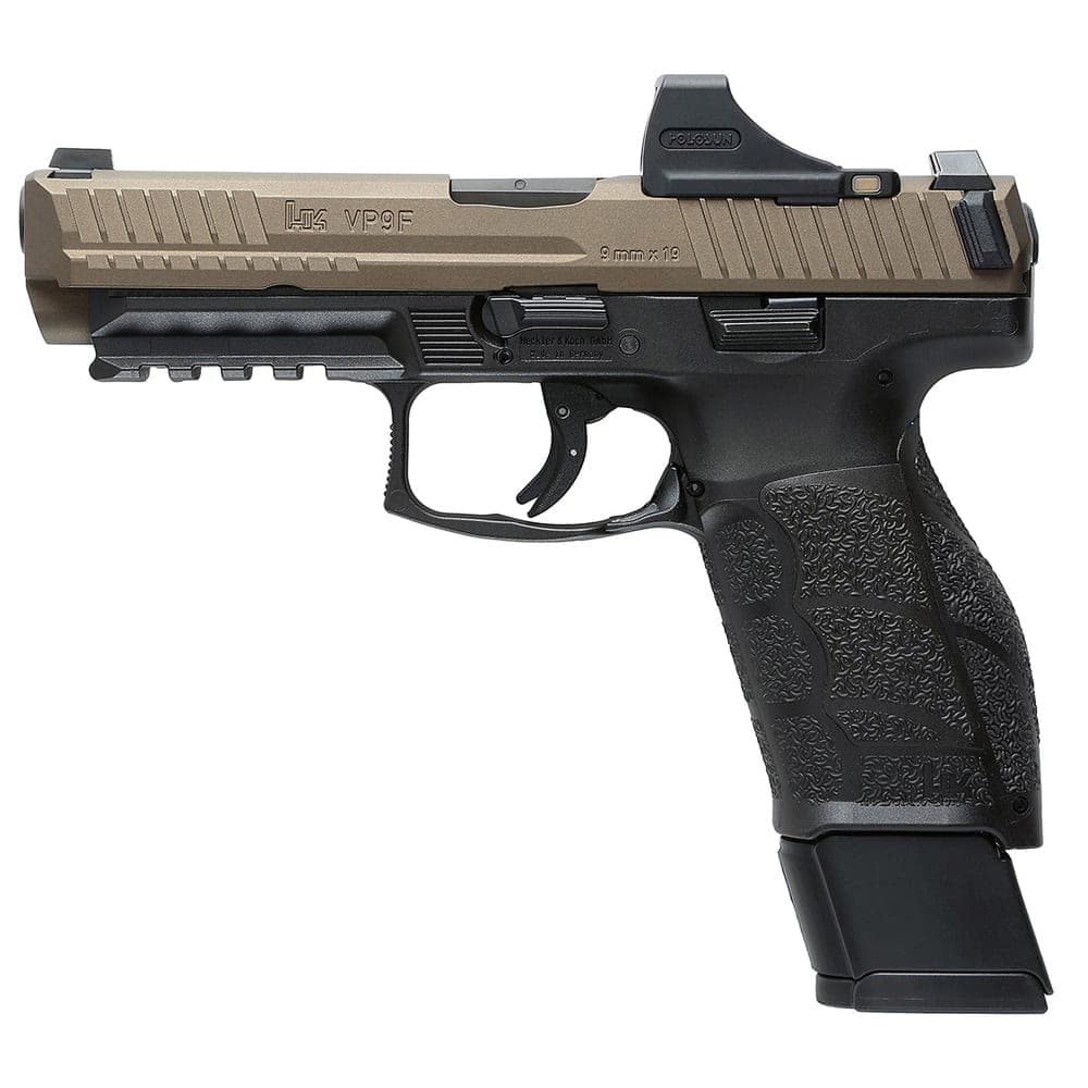 HECKLER and KOCH HK VP9A1 F 9mm 4.5" Bbl Optics Ready Midnight Bronze Pistol w/(1) 17rd & (1) 20rd Mag