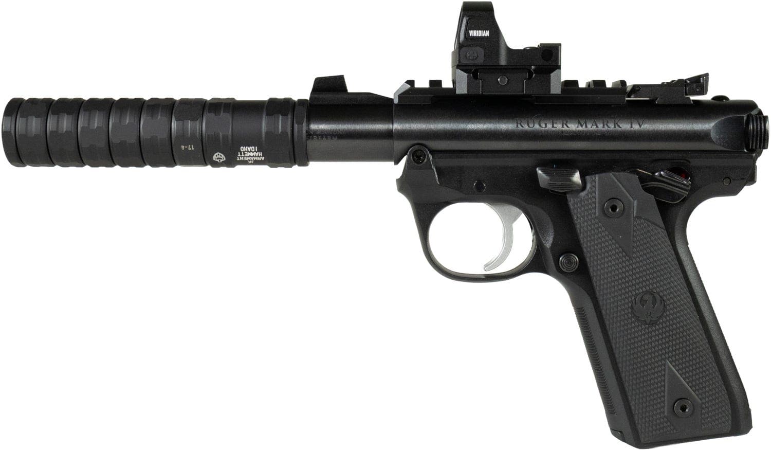 Ruger Mark IV 22/45 Pygmy Shark .22 LR 3.1" Barrel 10-Rounds w/ Viridian Green Dot