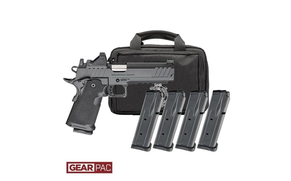 Springfield Armory 1911 DS Prodigy AOS Compact Gear Pac 9mm 5" Barrel 17/20-Rounds w/ Viridian RFX11, 4 Mags